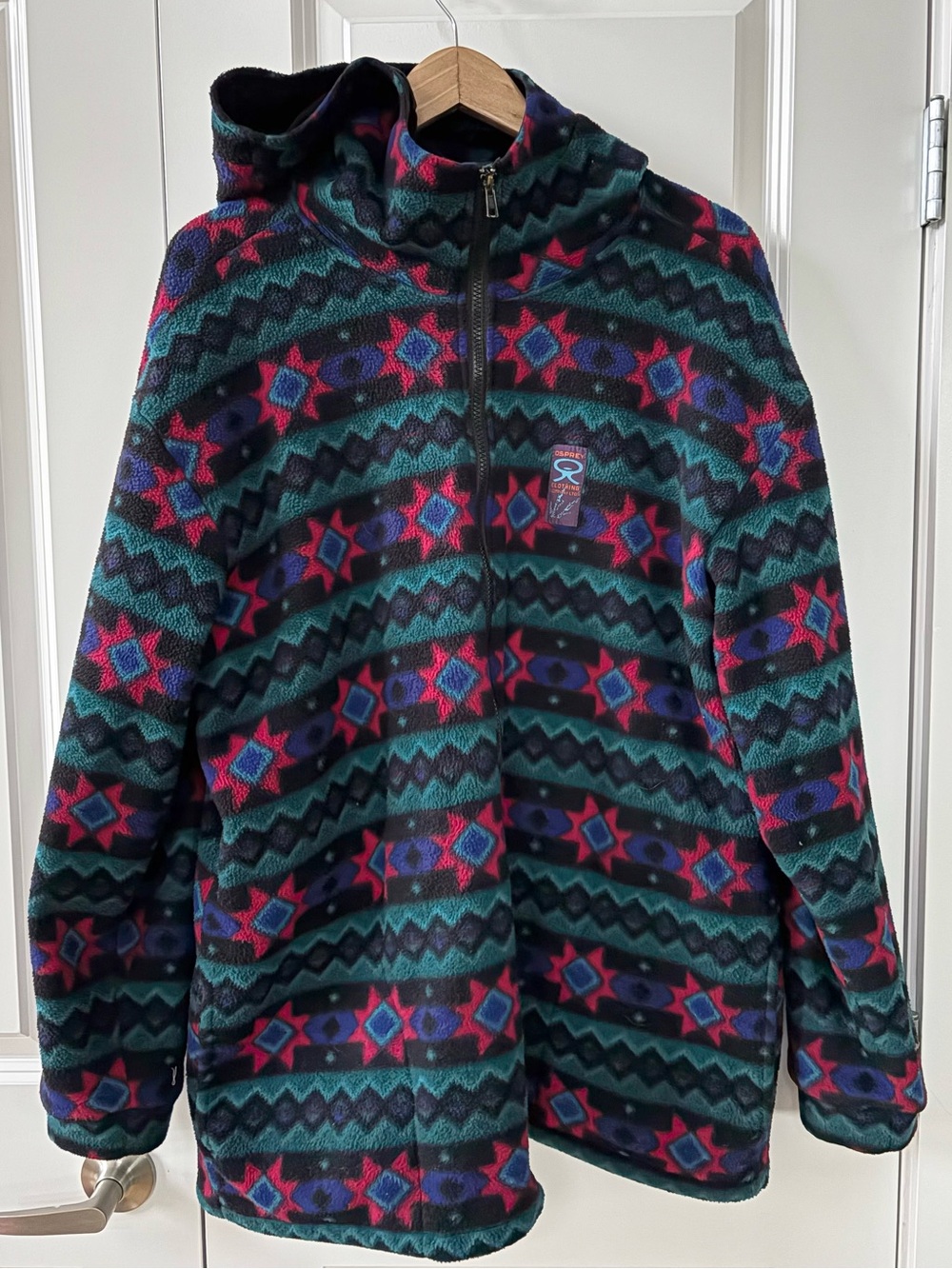Vintage Fleece Jacket - Multicolor Aztec Print